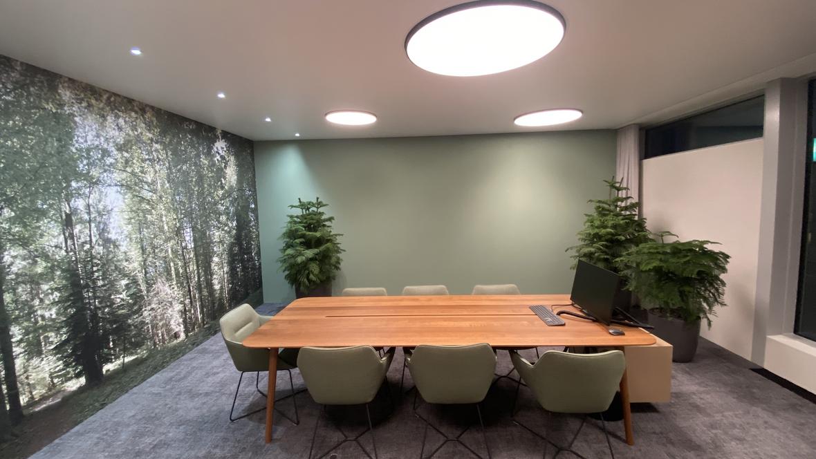 Besprechungszimmer mit Wald-Ambiente