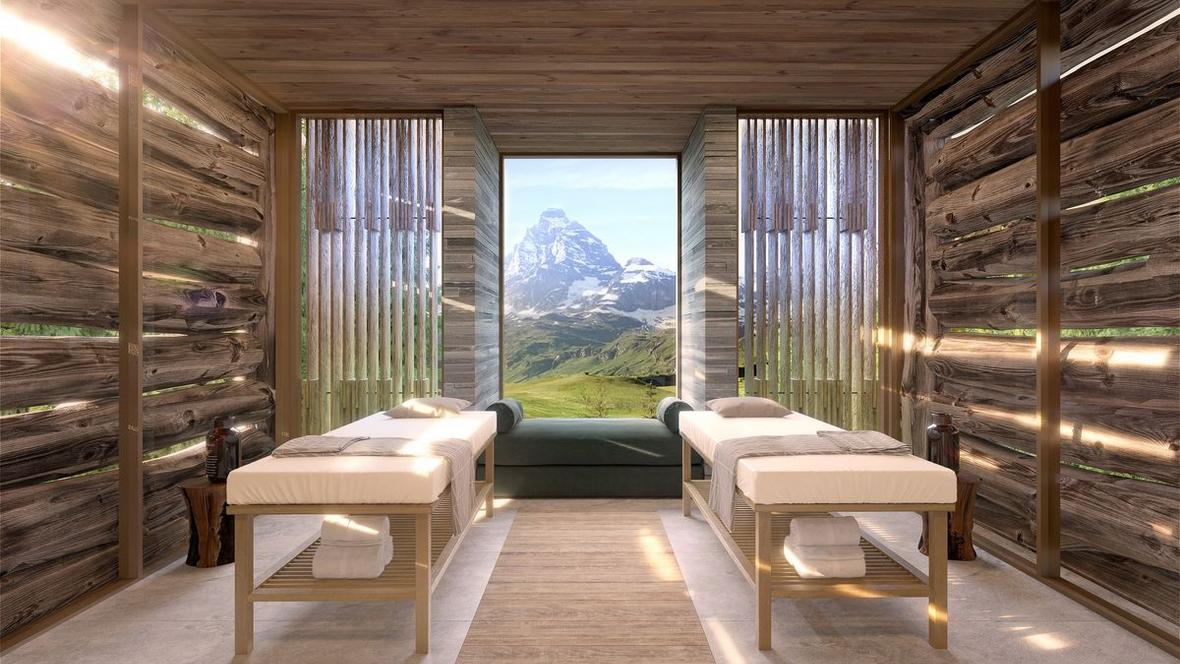 Massagehütte im Ritz Carlton Zermatt