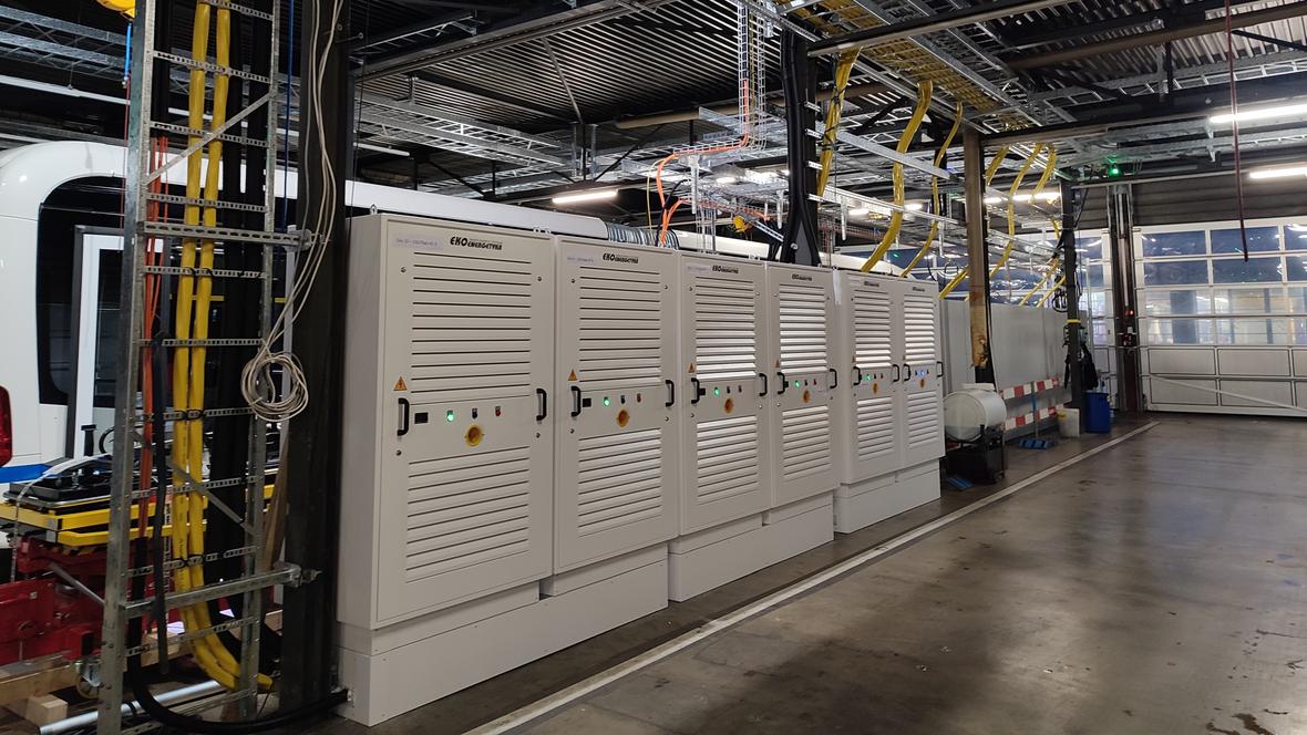 Gleichrichter für die Stromversorgung der Ladestationen