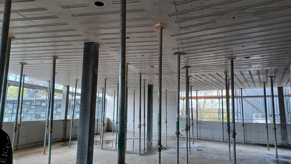 Rohbau im Obergeschoss
