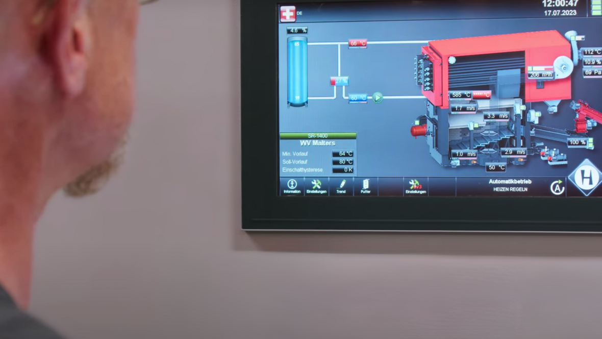 Steuerung der Heizzentrale